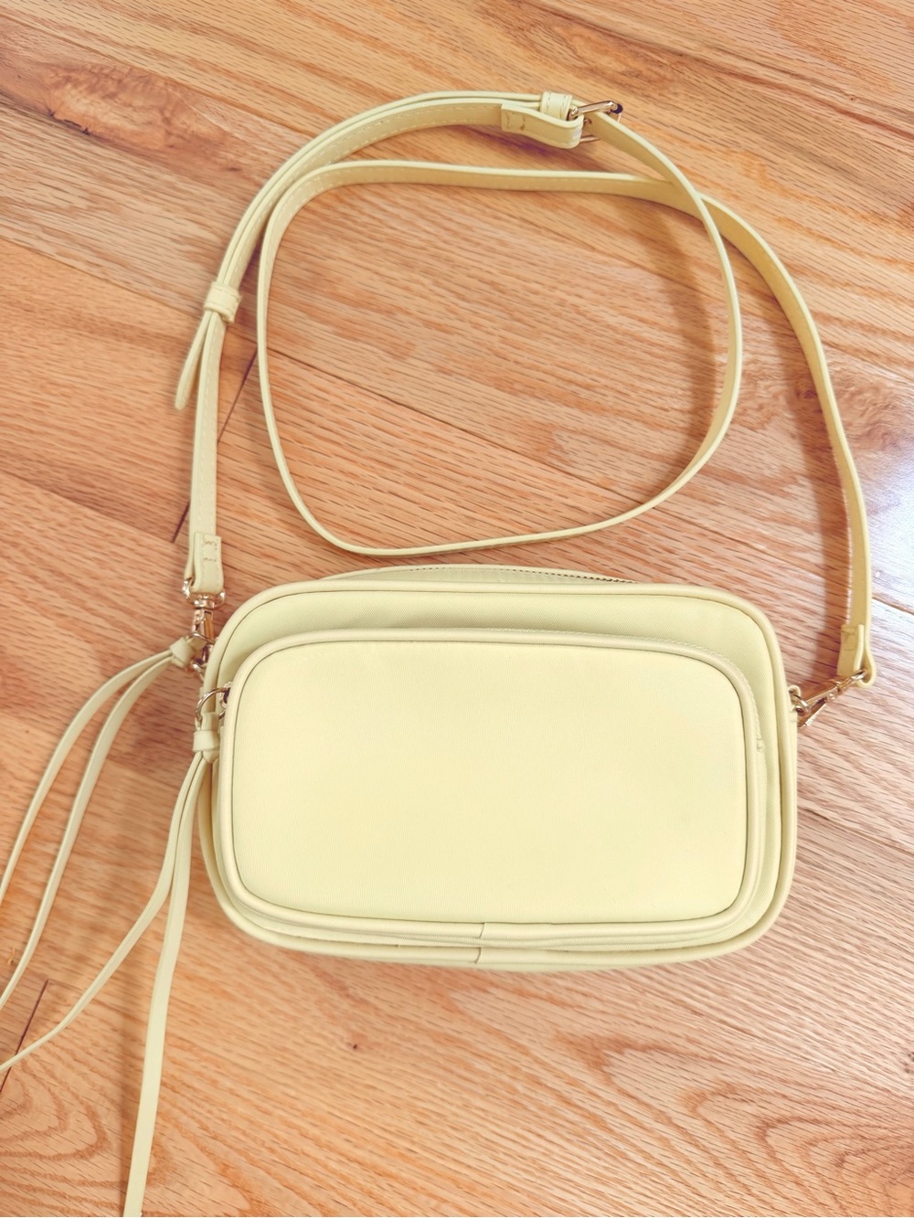 H&M pastel yellow crossbody bag